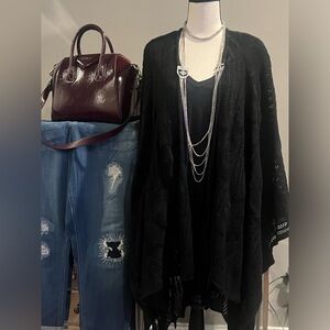 Brand new cape sweater black once size fits tall